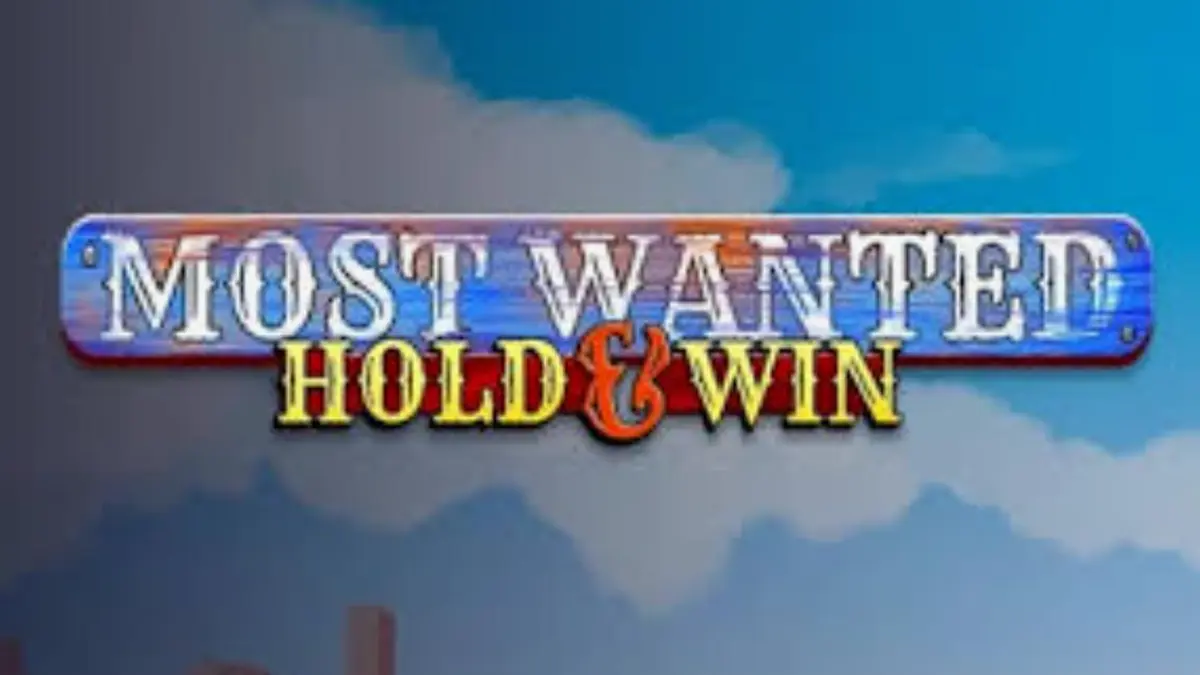 Tampilan visual slot Most Wanted: Hold & Win dengan latar belakang kanyon Wild West